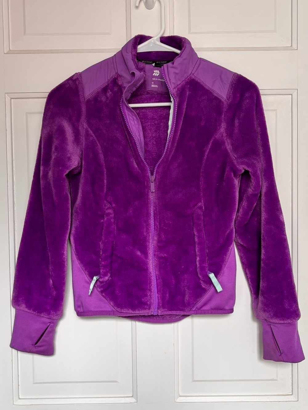 all in motion Plush Violet Full-Zip Fleece Jacket